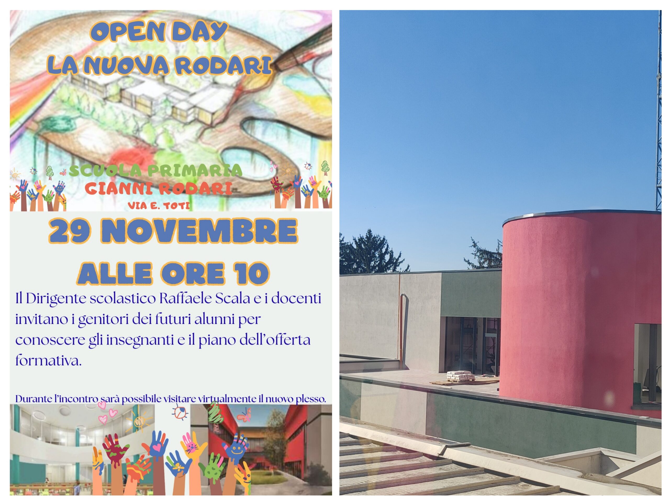Sbirciando la nuova Rodari: sorprese all’Open Day